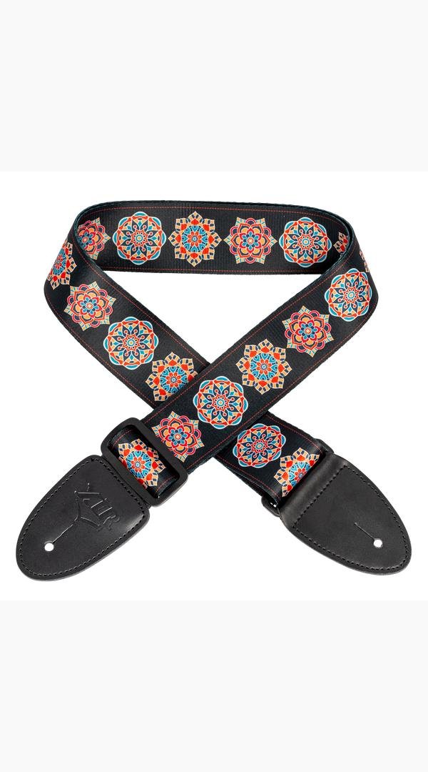 2 inch Mandala Series Guitar Strap - Sieffs Music