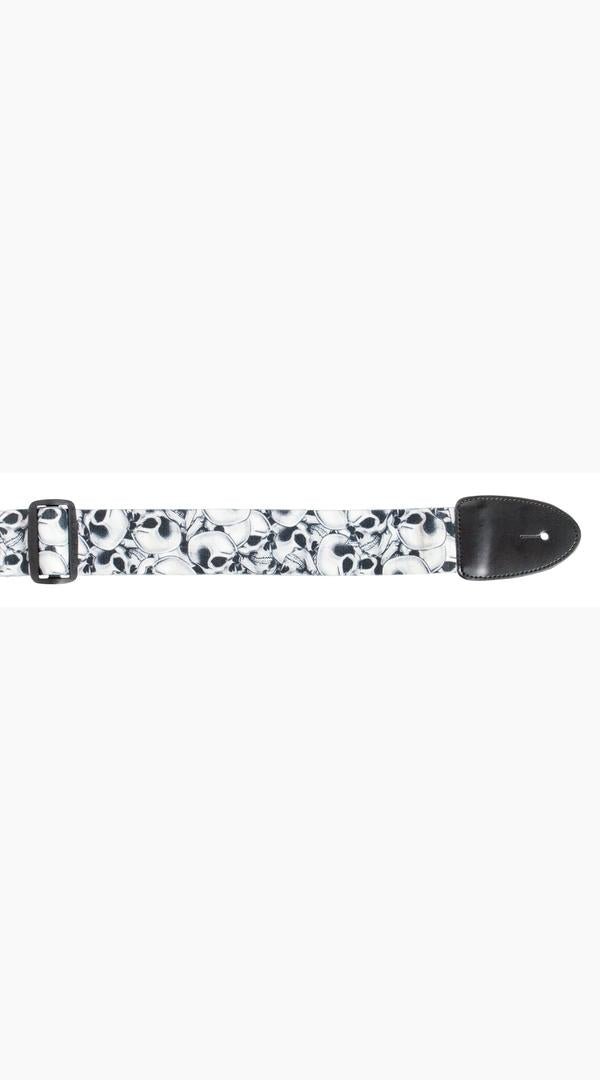 2 Inch Poly Guitar Strap Skulls - Sieffs Music