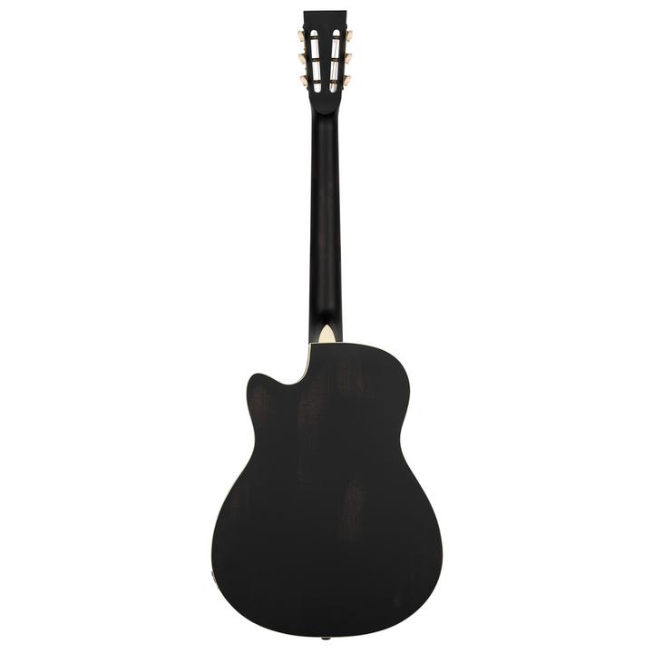 Ortega Americana RRG40CE-DBK Resonator Guitar Mahogany Distressed Black