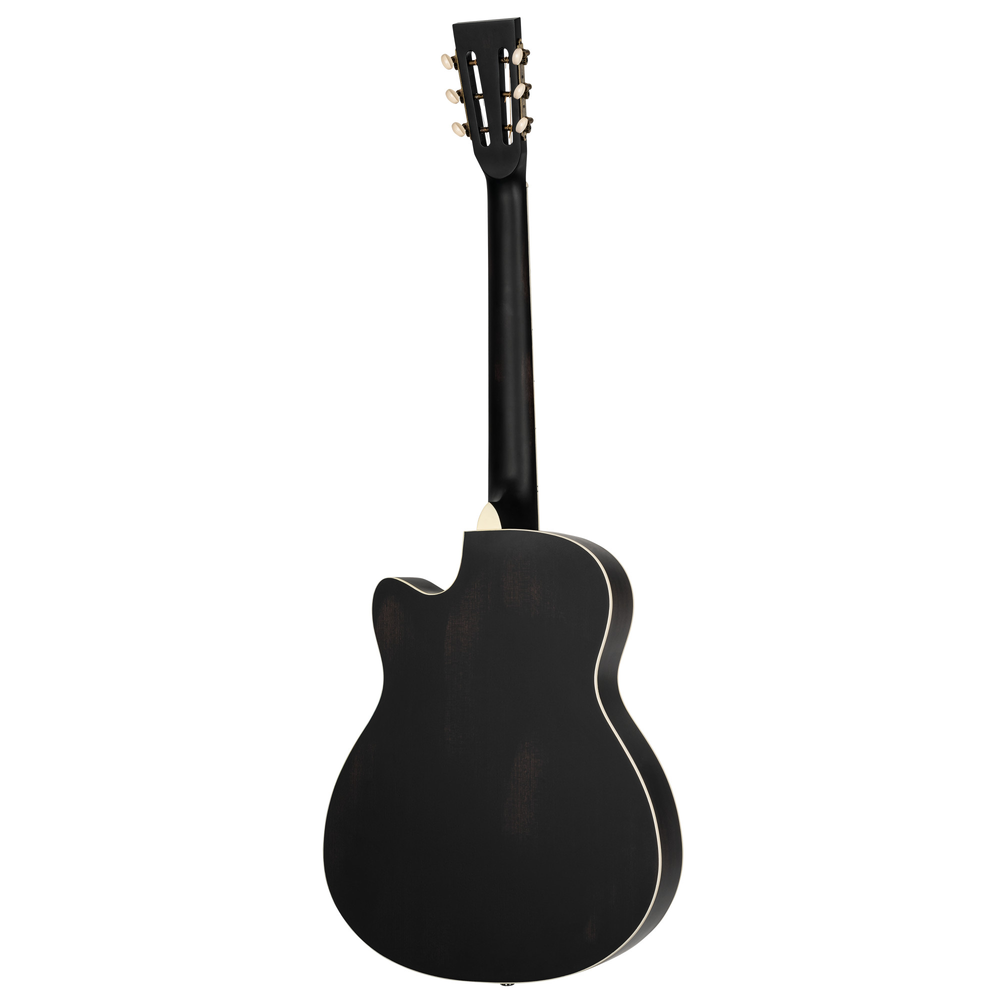 Ortega Americana RRG40CE-DBK Resonator Guitar Mahogany Distressed Black