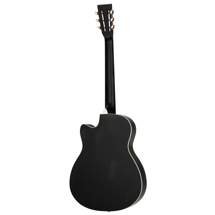 Ortega Americana RRG40CE-DBK Resonator Guitar Mahogany Distressed Black