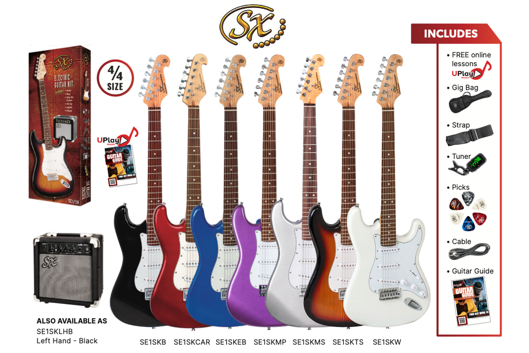 SX SE1SK 4/4 Electric Guitar Pack - Full Size