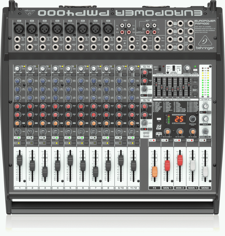 Behringer EUROPOWER PMP4000 1600W Powered Mixer - Sieffs Music