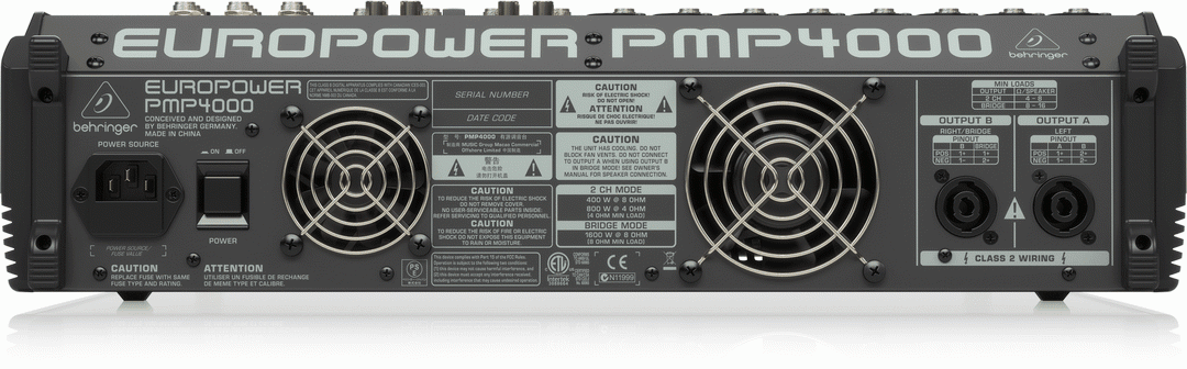 Behringer EUROPOWER PMP4000 1600W Powered Mixer - Sieffs Music