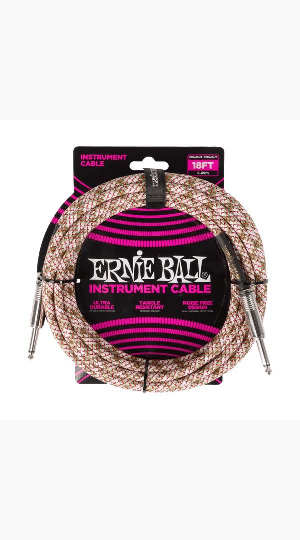 Braided Instrument Cable Straight/Straight 18ft - Sieffs Music