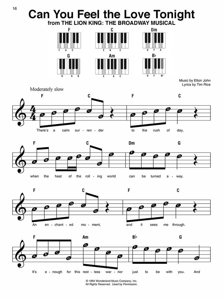 Broadway - Super Easy Songbook - Sieffs Music