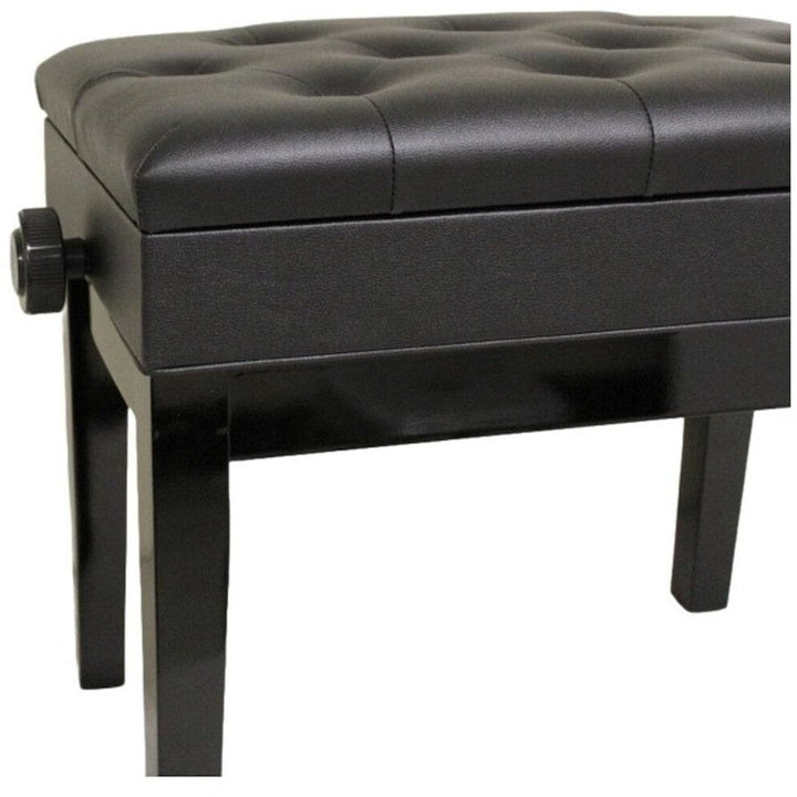 Casio Hydraulic Adjustable Piano Bench with Storage – Black - Sieffs Music