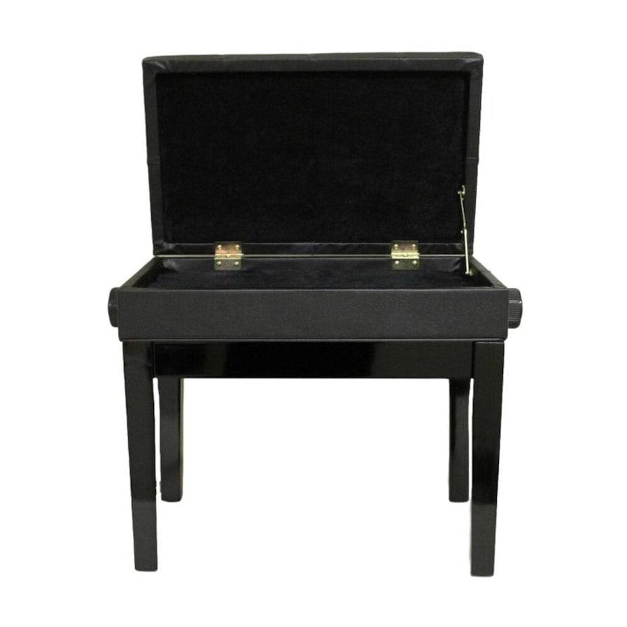Casio Hydraulic Adjustable Piano Bench with Storage – Black - Sieffs Music