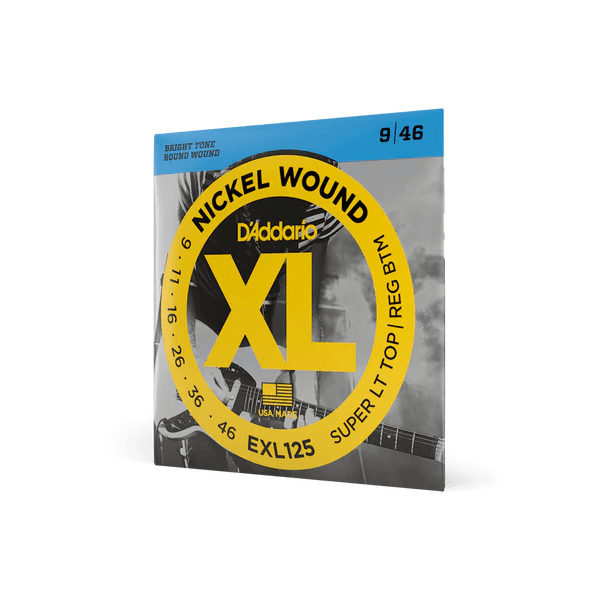 D'addario XL Nickel Wound Electric Strings - Super Light Top/Reg Bottom 9-46 - Sieffs Music