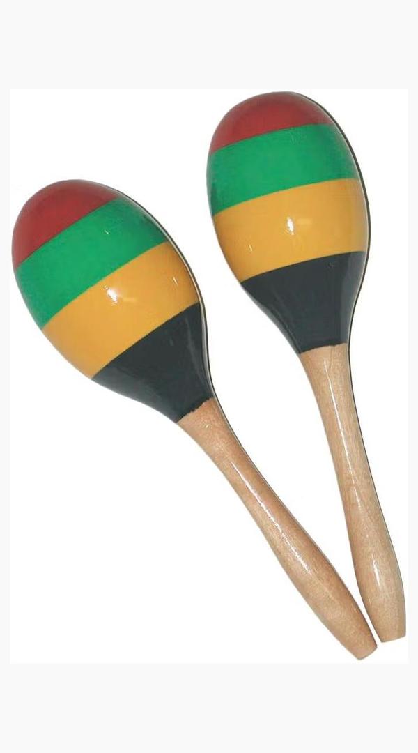 9" Wooden Maracas Mano Percussion ED765