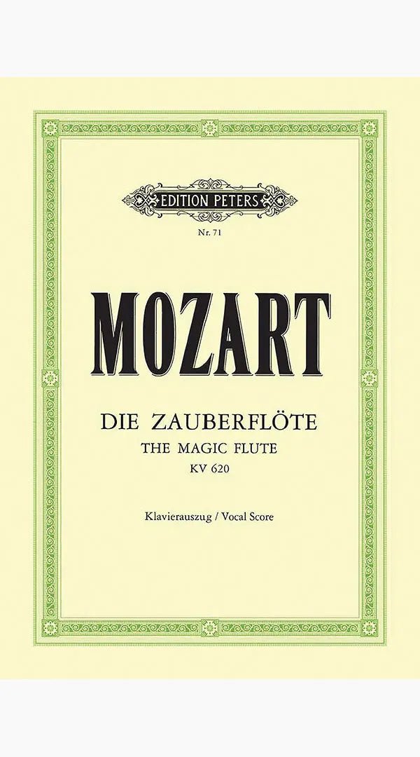 Die Zauberflöte (The Magic Flute) K.620 – Vocal Score (Book & Voice) - Sieffs Music