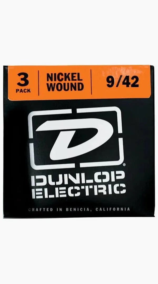 Dunlop electric nickel 09/42 3 pack - Sieffs Music