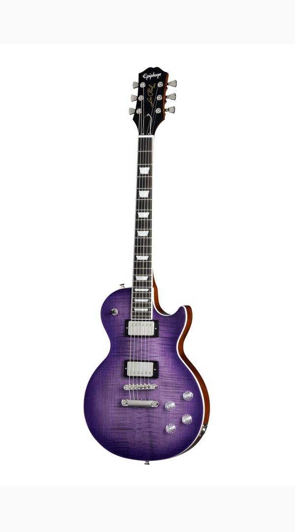 Epiphone Les Paul modern figured in gig bag purple burst - Sieffs Music