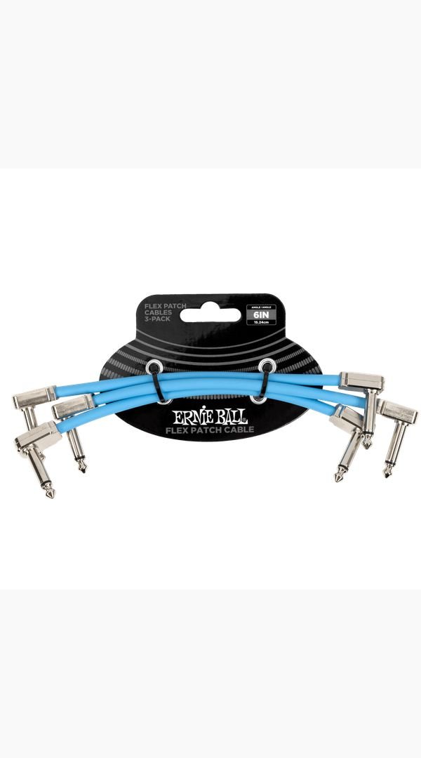 Ernie Ball 6In Patch Cable - 3 Pack - Sieffs Music