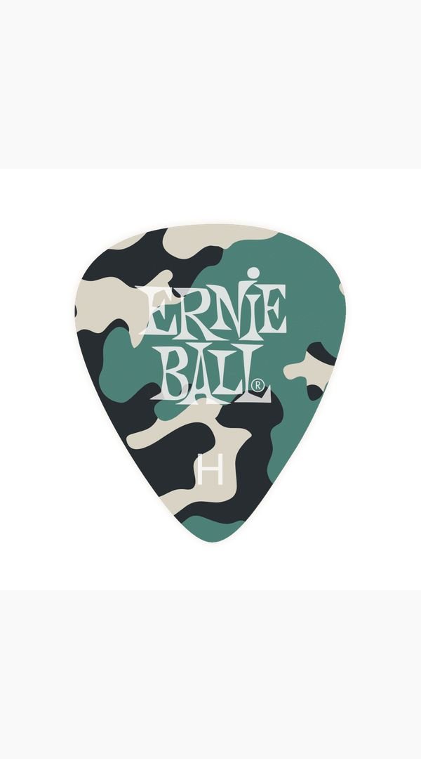 Ernie Ball Cellulose Camouflage Guitar Picks - 12 Pack - Sieffs Music