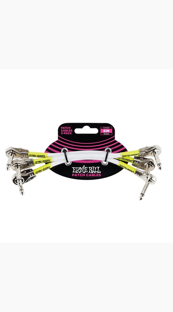 Ernie Ball Classic Patch Cable 6in - 3 Pack - Sieffs Music