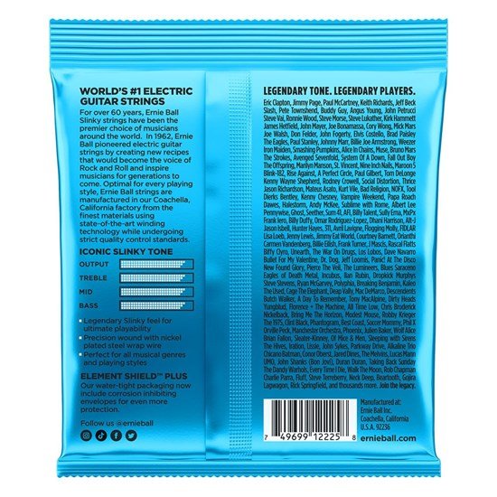 Ernie Ball Extra Slinky Nickel Wound Electric Guitar Strings - Custom Gauge 8 - 38 - Sieffs Music