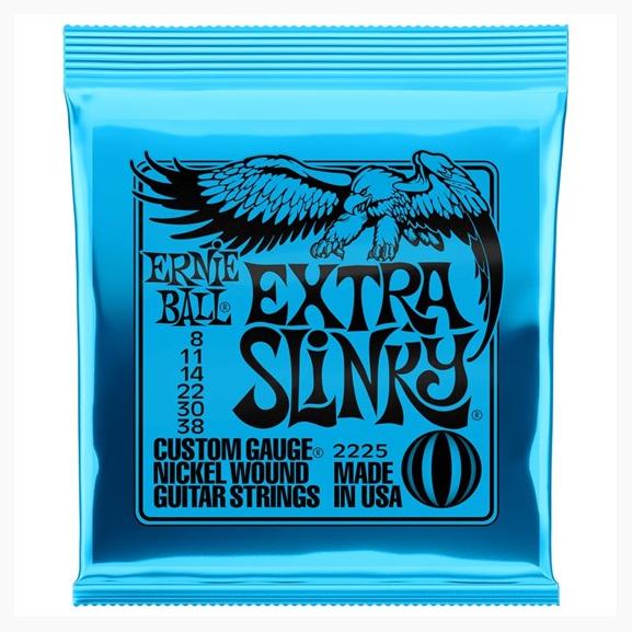 Ernie Ball Extra Slinky Nickel Wound Electric Guitar Strings - Custom Gauge 8 - 38 - Sieffs Music