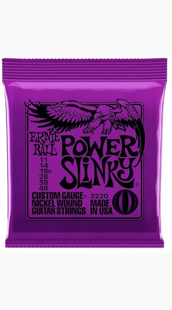 Ernie Ball Power Slinky Nickel Wound Electric Guitar Strings - Custom Gauge 11 - 48 - Sieffs Music
