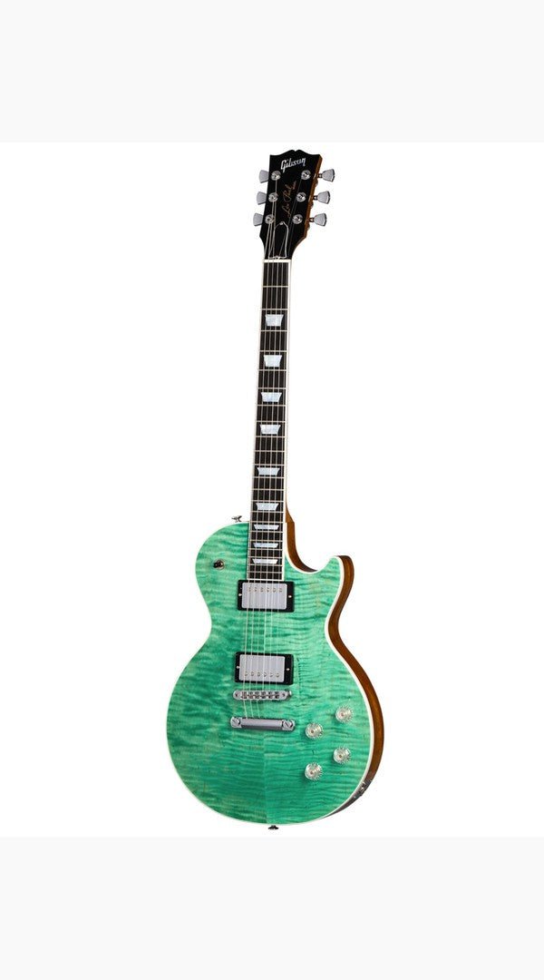 Gibson Les Paul modern figured Electric guitar in Seafoam Green - LPM01SFCH1 - Sieffs Music