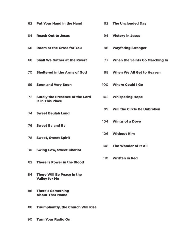 Gospel - Super Easy piano songbook - Sieffs Music
