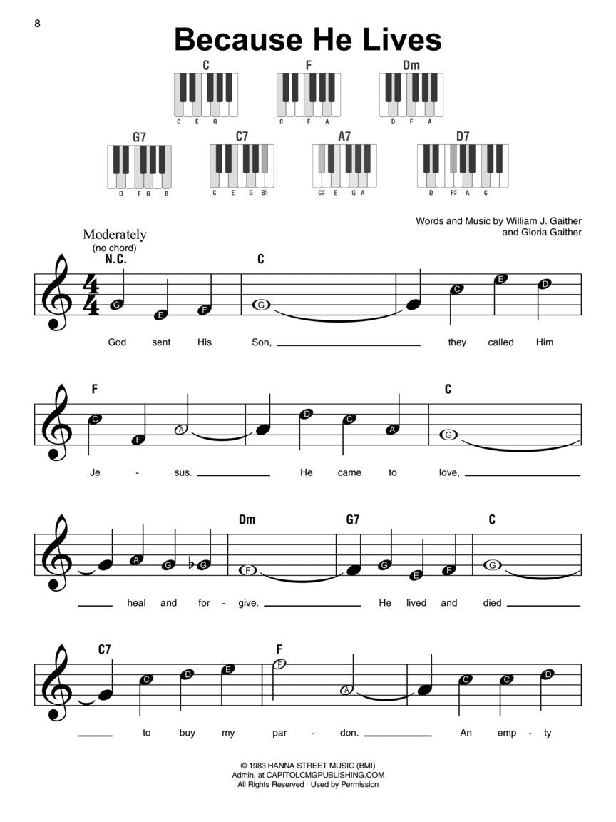 Gospel - Super Easy piano songbook - Sieffs Music