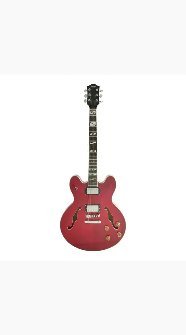 Haze SEG272 Cherry Red Semi - Hollow Electric Guitar - Sieffs Music