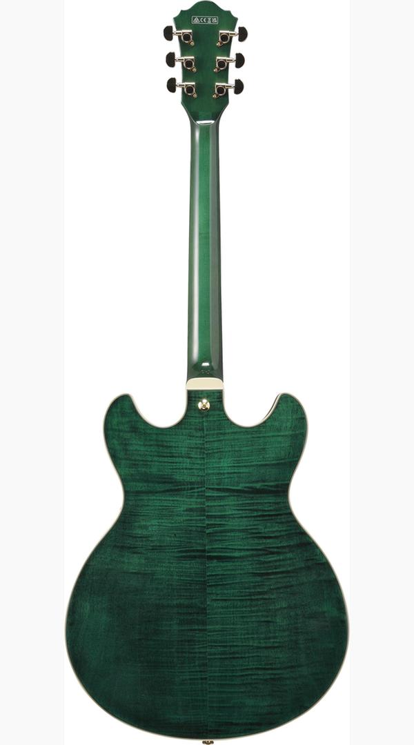 Ibanez AS93FM TMG artcore guitar emerald green flametop - Sieffs Music