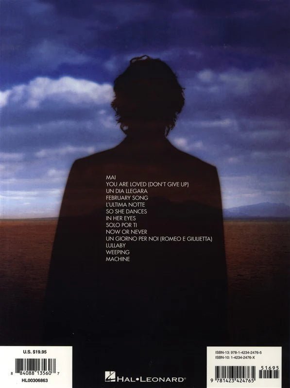 Josh Groban - Awake PVG music book - Sieffs Music