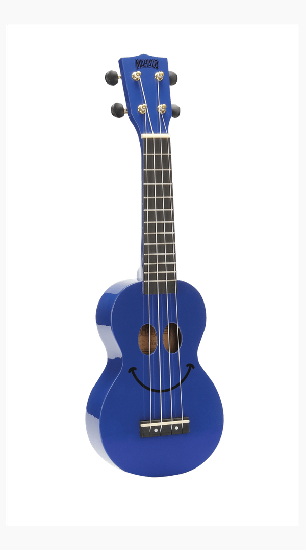 Mahalo Smiley Ukulele Blue - Sieffs Music