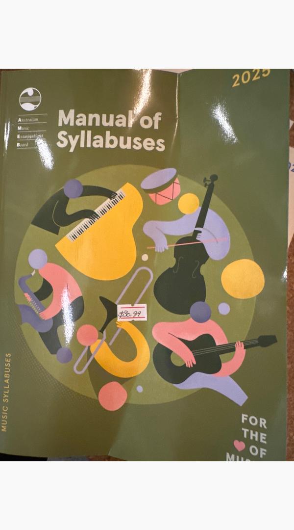 Manual of Syllabuses AMEB - Sieffs Music