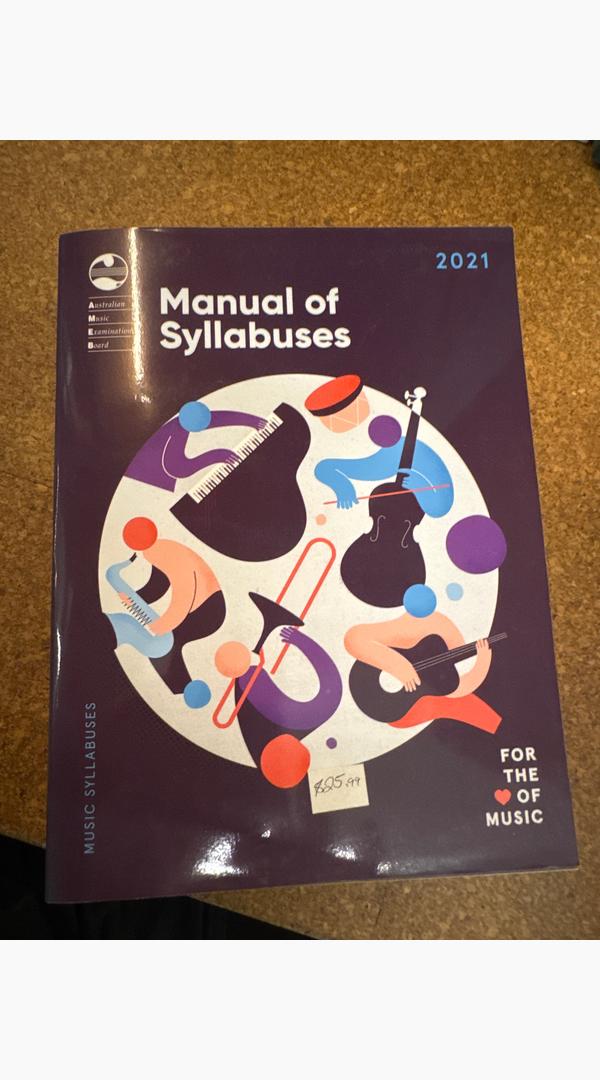 Manual of Syllabuses AMEB - Sieffs Music