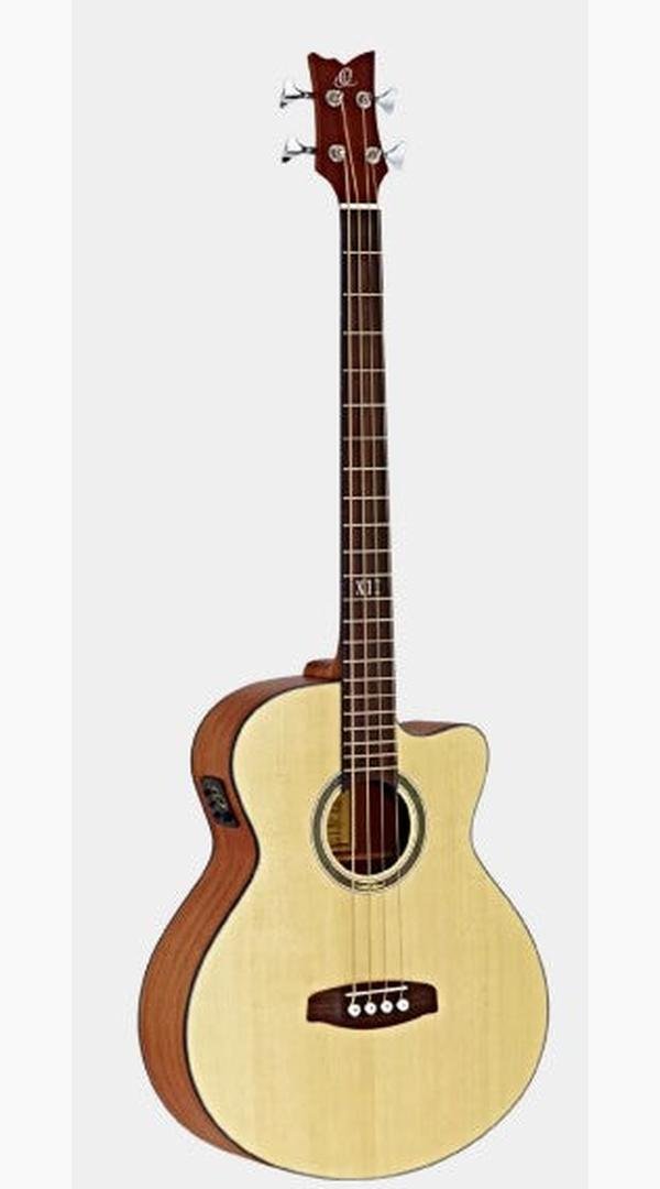 ORTEGA 4 - STRING MEDIUM SCALE BASS SOLID SPRUCE/SAPELE NATURAL D538 - 4 - Sieffs Music