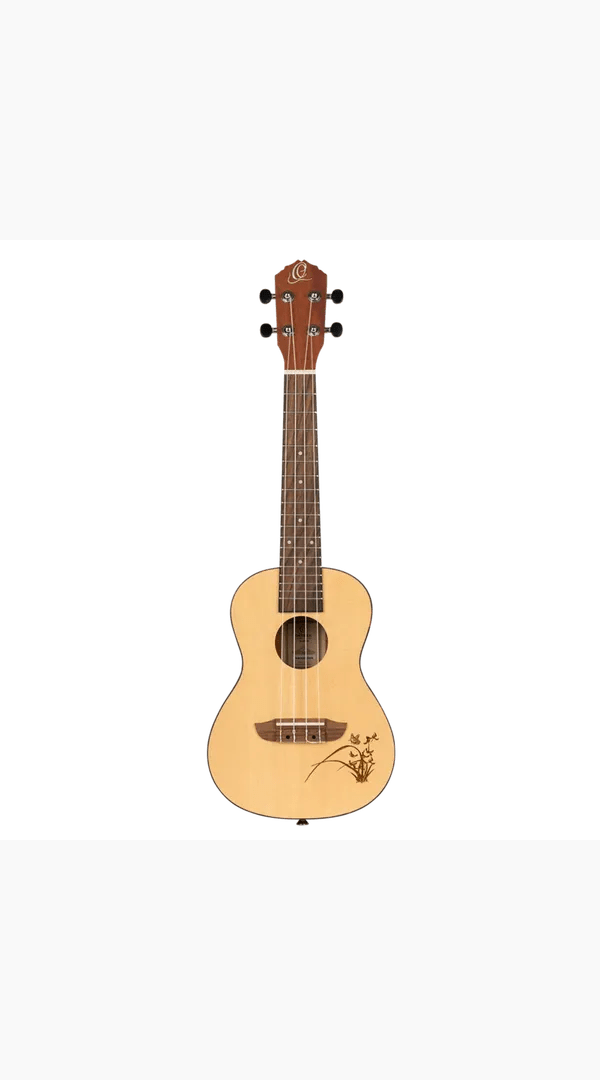 Ortega Bonfire Series Concert Ukulele Spruce/ Sapele Natural - RU5 - Sieffs Music