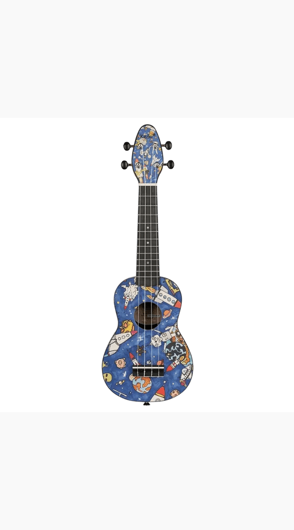 Ortega Keiki® Ukulele Pack Soprano Ukulele Agathis/ ABS Spaceman Set - K2 - SP - Sieffs Music