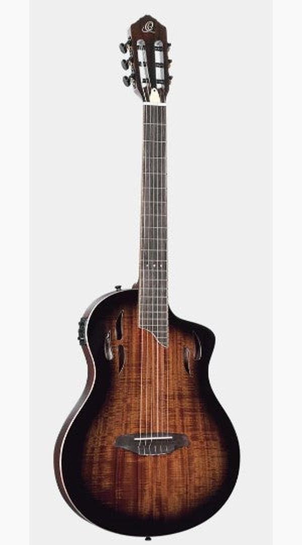 ORTEGA TOURPLAYER SERIES, NYLON STRING GUITAR, GLOSS BURST FINISH - Sieffs Music
