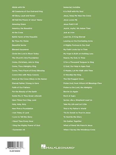 Super Easy songbook Hymns - Hal leonard - Sieffs Music