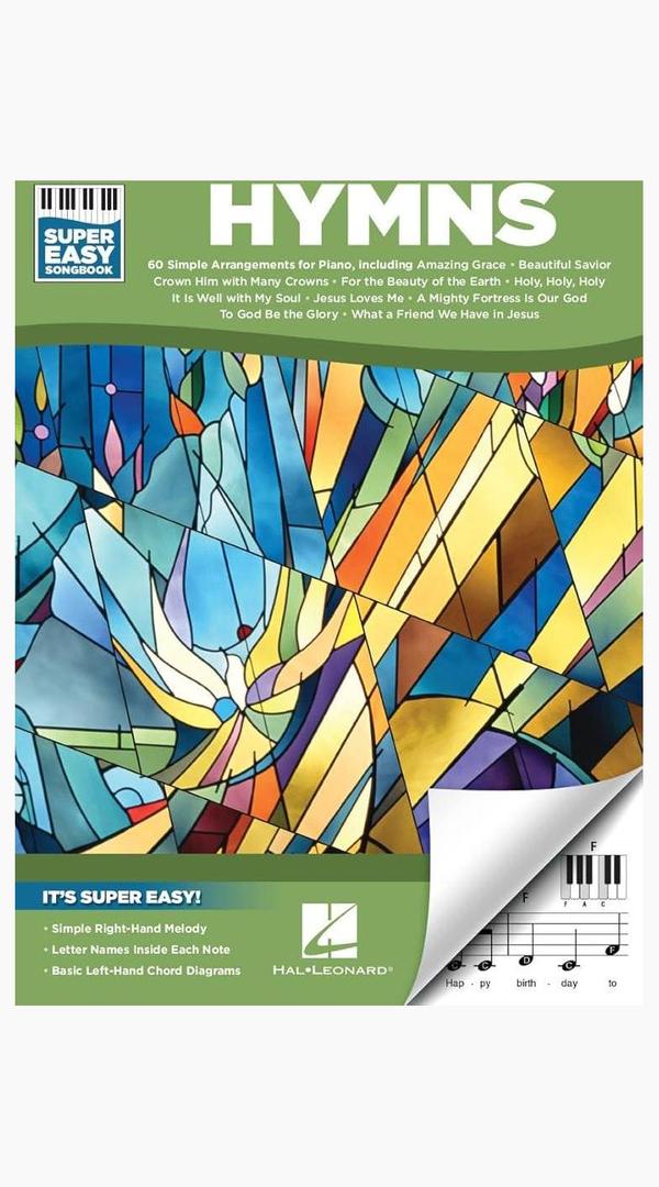 Super Easy songbook Hymns - Hal leonard - Sieffs Music