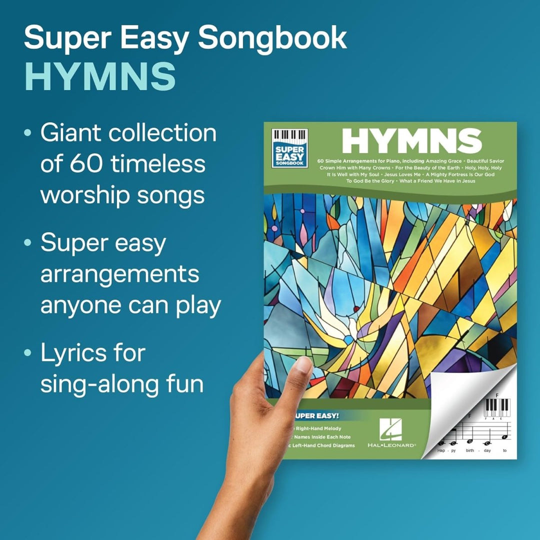 Super Easy songbook Hymns - Hal leonard - Sieffs Music