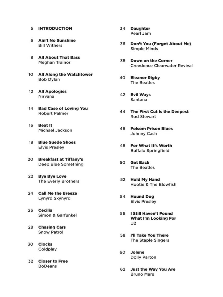 Super easy Three Chord Songs PVG - Sieffs Music