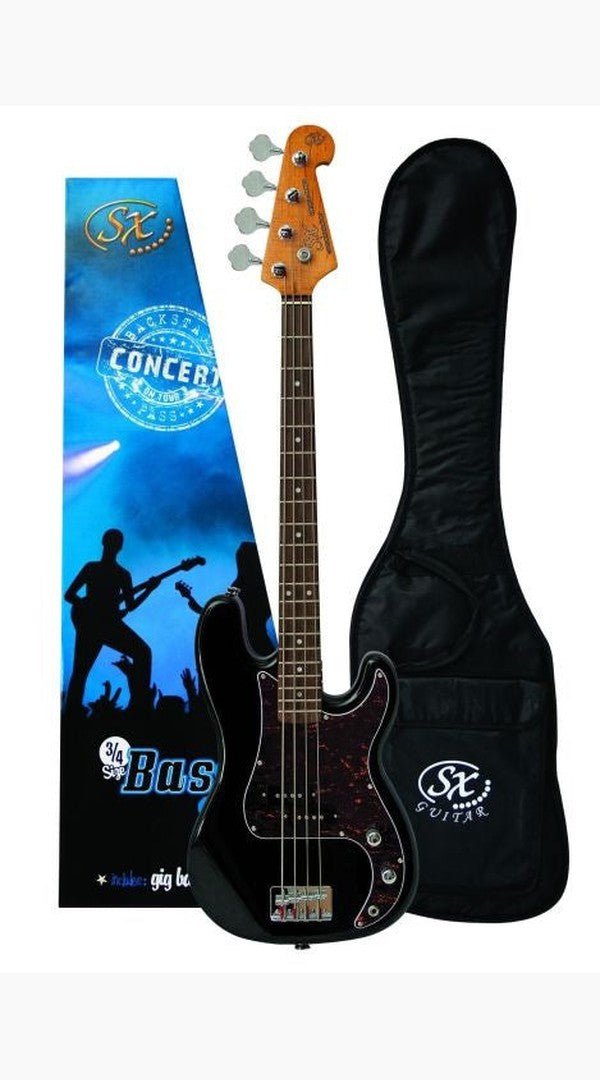 SX 3/4 VTG Series VEP34 Bass Guitar and Gig Bag - Sieffs Music