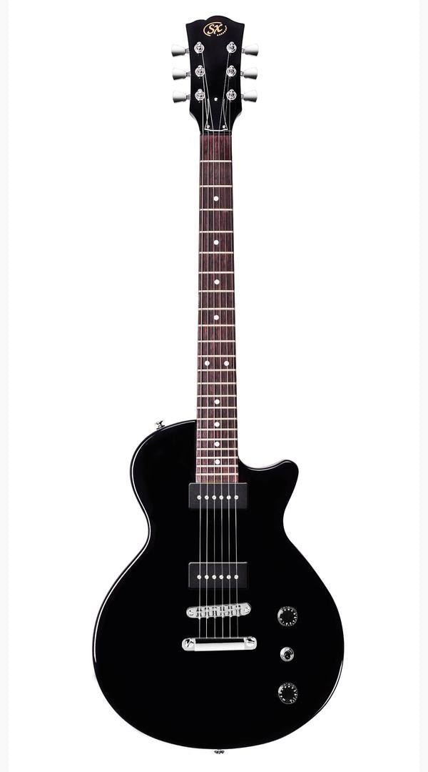SX LEE3J Les Paul Electric Guitar Satin Black - Sieffs Music