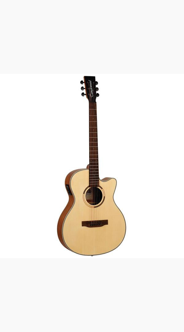 Tanglewood Strada Super Folk, Spruce/Mahogany Cutaway/Electric Guitar [TS4 - CE] - Sieffs Music