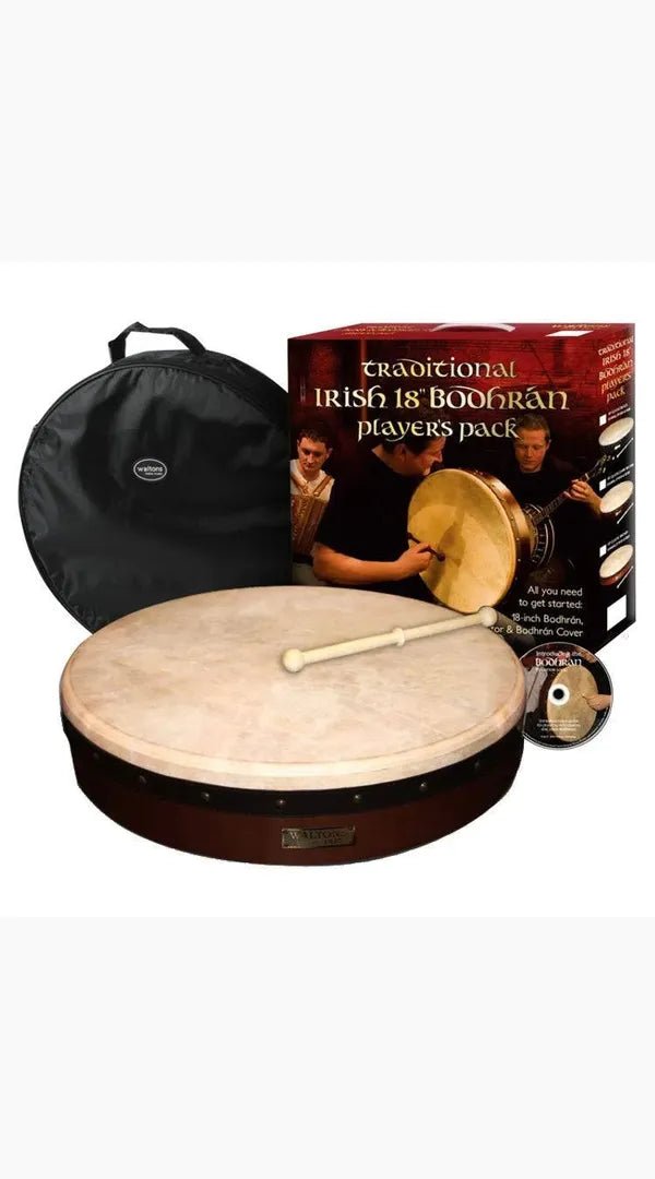 Waltons 18″ Classic Dark Brown Bodhrán - Sieffs Music