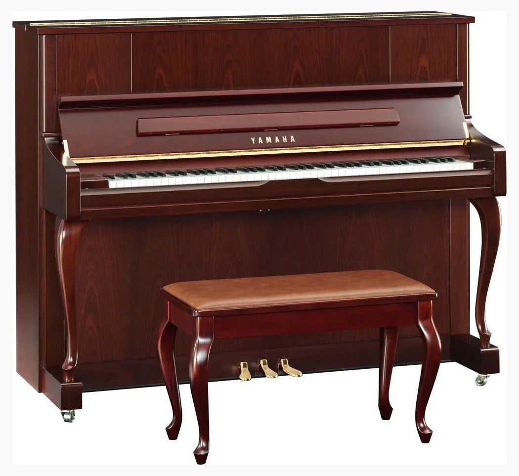 Yamaha U1JCP 121cm Upright Piano - Satin Dark Walnut - Sieffs Music