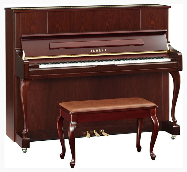 Yamaha U1JCP 121cm Upright Piano - Satin Dark Walnut - Sieffs Music