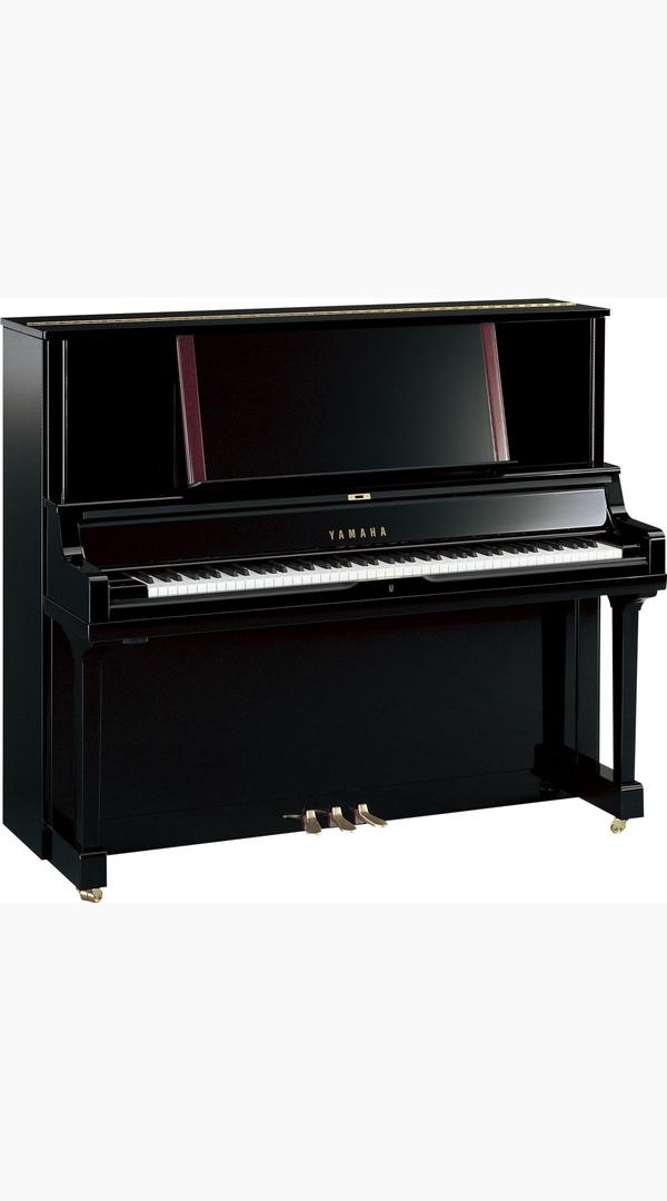 Yamaha YUS5 PE Upright Grand Piano – Polished Black (Polished Ebony) - Sieffs Music