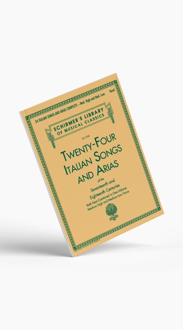 24 Italian Songs and Arias Med/Hight and Med/Low Voice - Sieffs Music