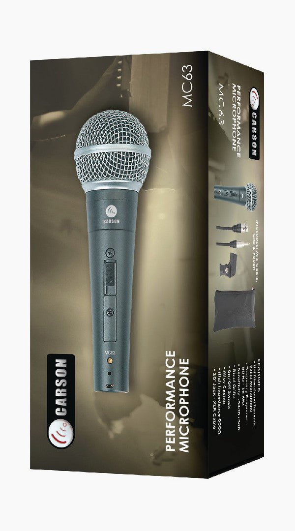 Carson MC63 Unidirectional Microphone - Sieffs Music