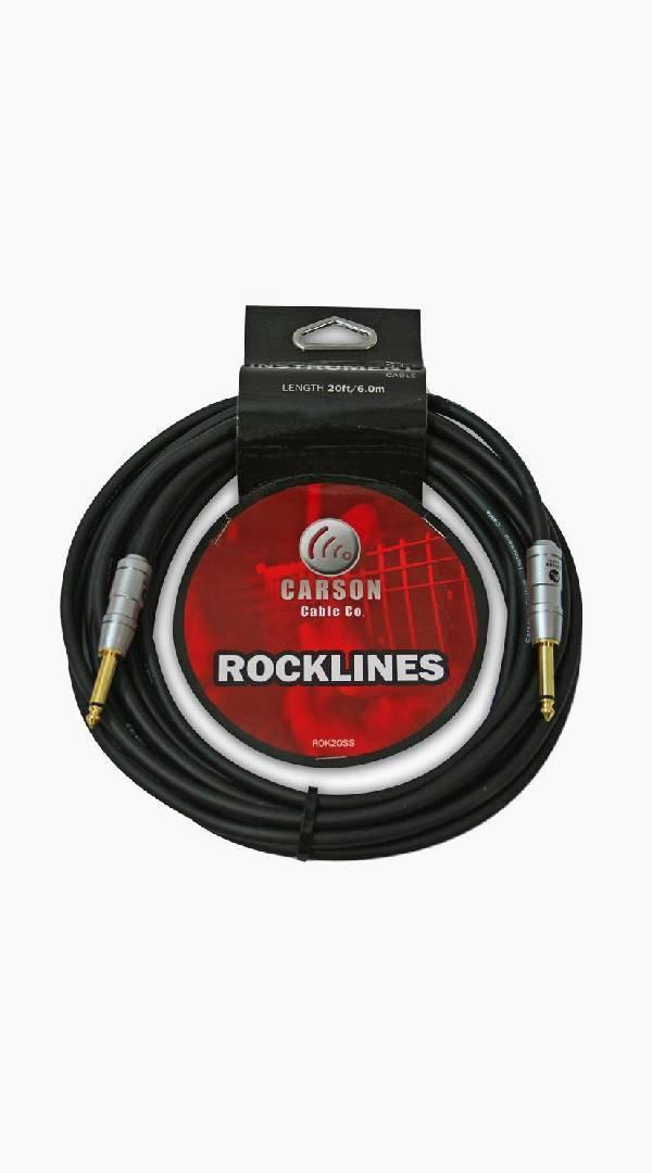 Carson Rocklines Guitar Cable 20ft Straight to Straight - Sieffs Music